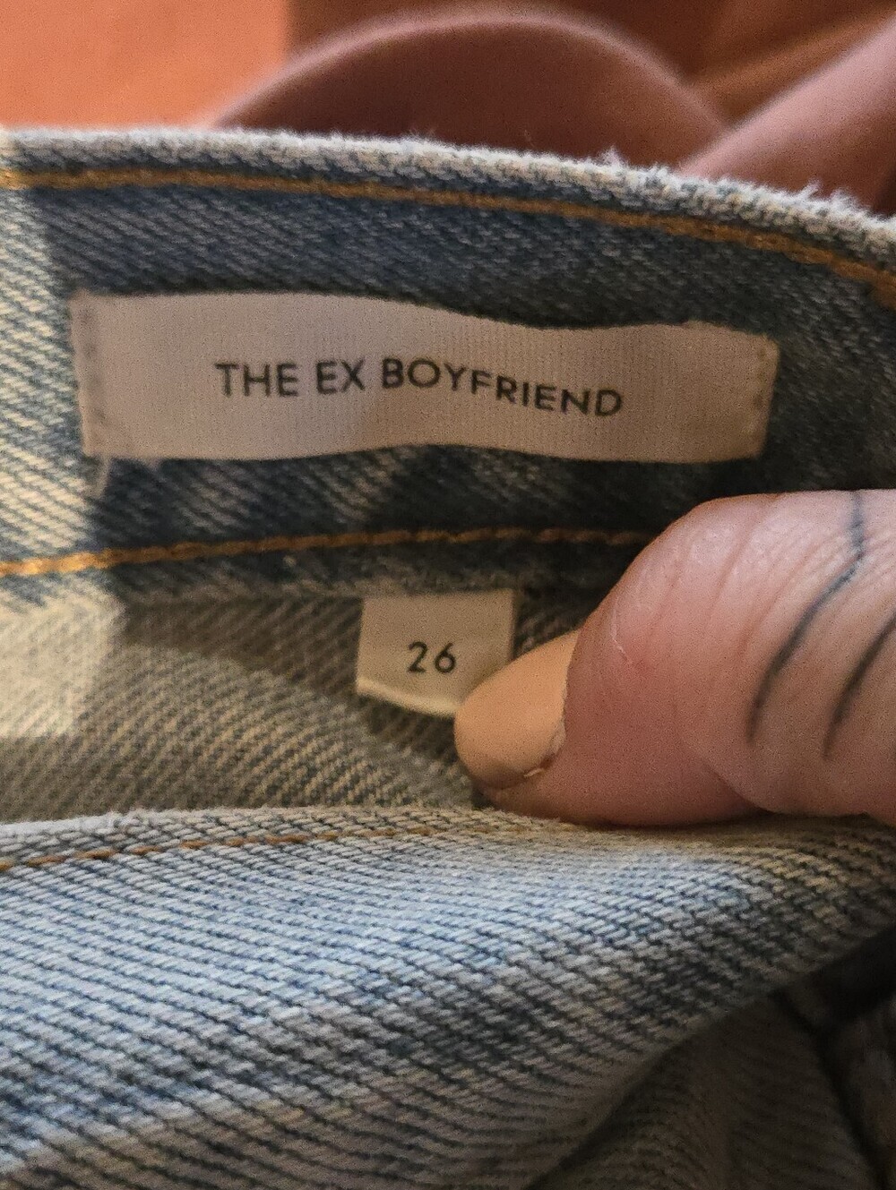 Aritzia Denim Forum | The Ex Boyfriend Distressed Jeans, Size 26 (Made Big) - Picture 5 of 11
